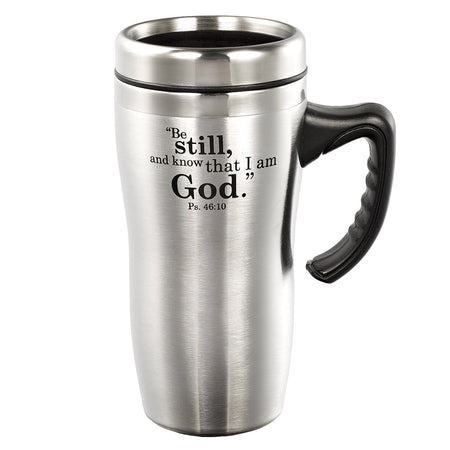 Be Still Teal Meadow 40 Oz Tumbler with Reusable Straw - Psalm 46:10