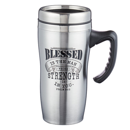 She Speaks with Wisdom Blue Floral Ceramic Coffee Mug - Proverbs 31:26