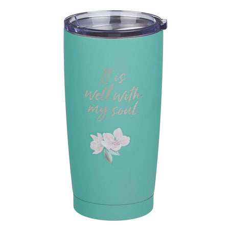 Be Still and Know Pink Camp Style Coffee Mug - Psalm 46:10