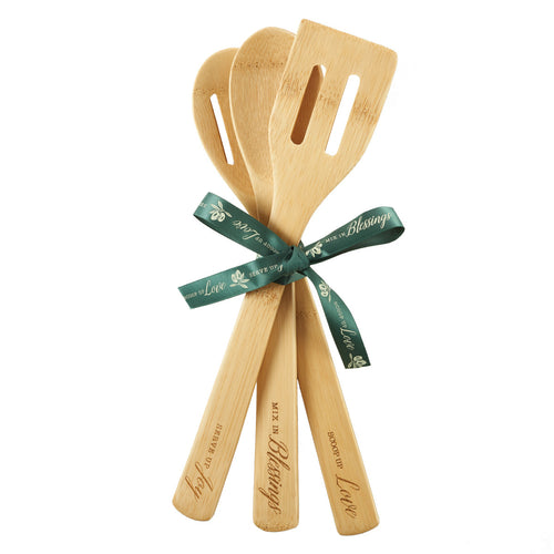 Bamboo Spoon Set - Love, Blessings, Joy