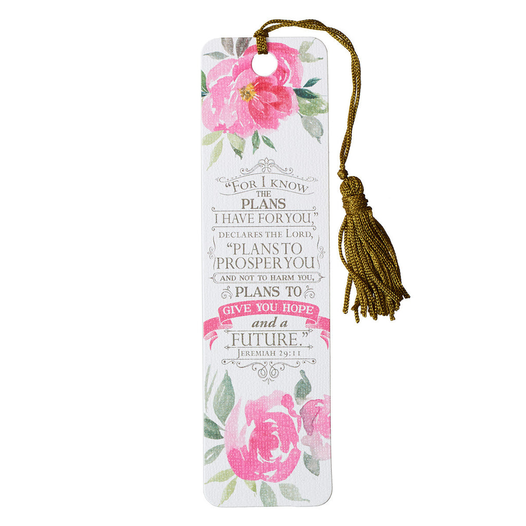Bookmark with Tassel - I Know the Plans Jer 29:11 (order in 6's)