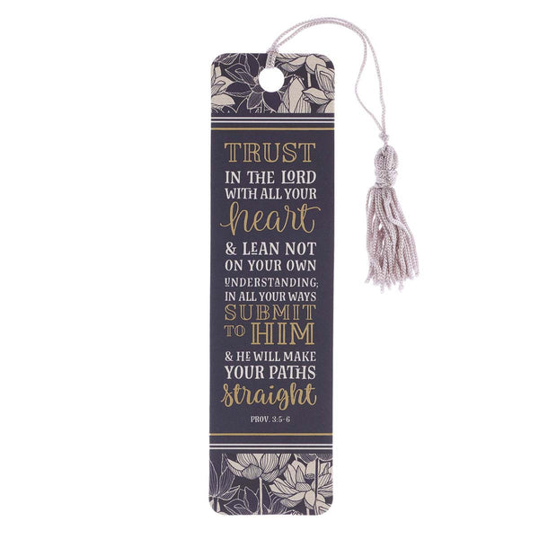 Bookmark with Tassel - Trust in the Lord Proverbs 3:5-6 (order in 6's)