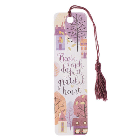 Bookmark with Tassel - Strong & Courageous Joshua 1:9 (order in 6's)
