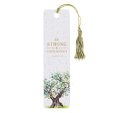 Bookmark with Tassel - Strong & Courageous Joshua 1:9 (order in 6's)