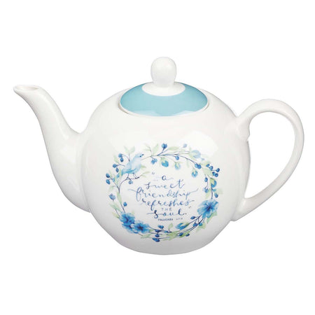 Be Still and Know Teapot in Purple - Psalm 46:10