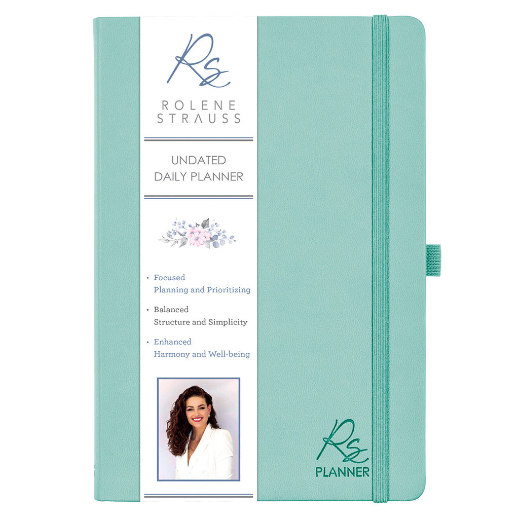 Rolene Strauss Undated Planner - Mint Green Faux Leather