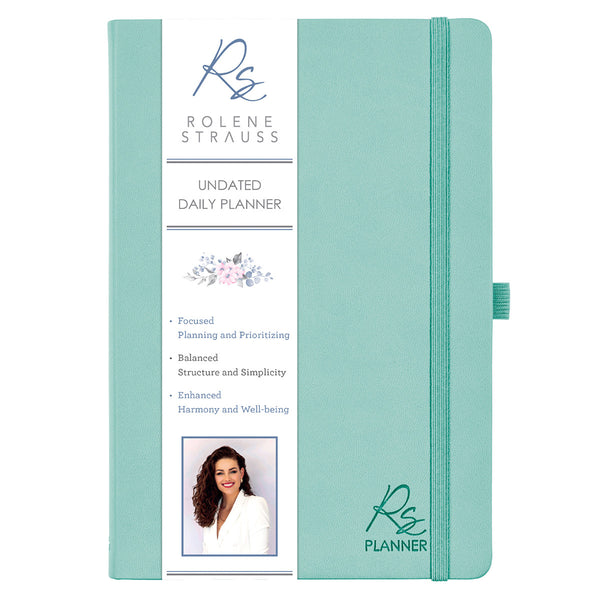 Rolene Strauss Undated Planner - Mint Green Faux Leather