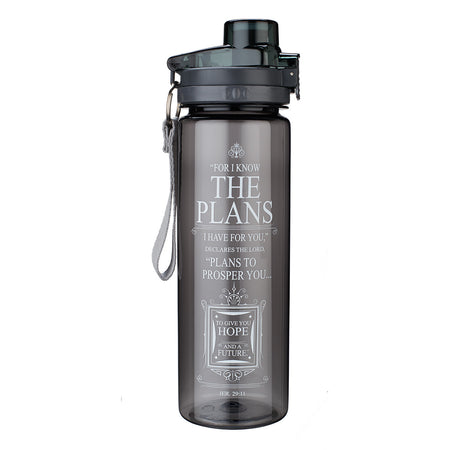 My Grace Glass Water Bottle with Bamboo Lid and Sleeve - 2 Corinthians 12:9