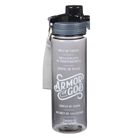 My Grace Glass Water Bottle with Bamboo Lid and Sleeve - 2 Corinthians 12:9