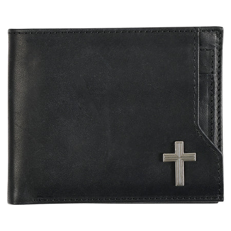 Seek First the Kingdom Saddle Tan Genuine Leather Wallet - Matthew 6:33