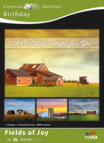 Boxed Card - Birthday : Fields of Joy