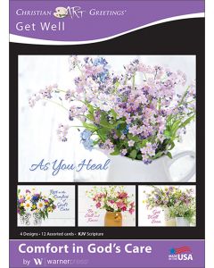 Boxed Card - Get Well, Comfort in God's Care