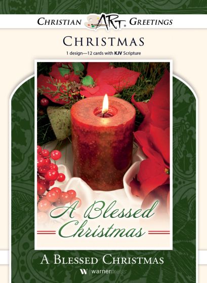 Boxed Card -Christmas Cards - Country Christmas - 12 Cards with KJV Scripture - Assorted Boxed Greeting Cards
