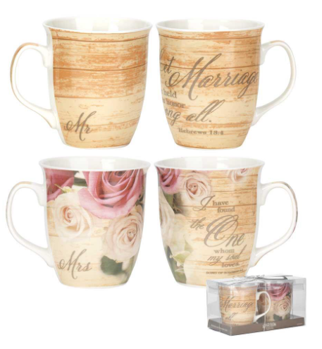 Mr and Mrs Mug - Set of 2