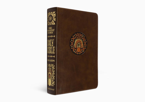 ESV The Biggest Story Holy Bible for Kids TruTone®, Brown, Living Hope Design, Thumb Indexed