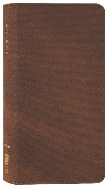 NIV Pocket Thinline Bible Brown (Red Letter Edition)