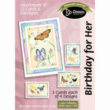 Boxed Cards: Birthday For Her, Butterflies