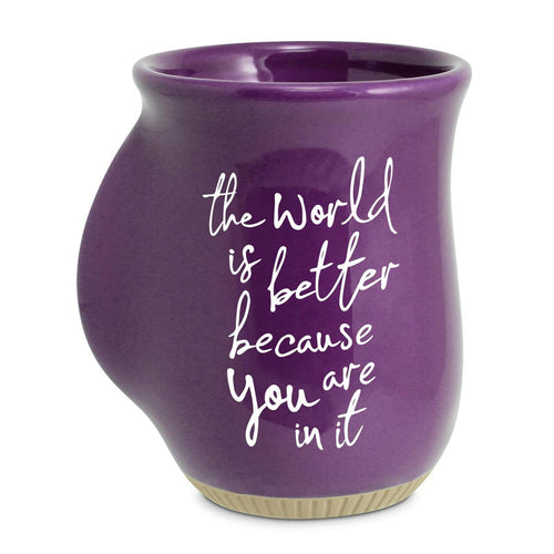 Powerful Words Handwarmer Mug - The world is Better