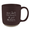 COFFEE MUG AMEN NOT SHAKEN BROWN 20 OZ