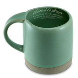 COFFEE MUG SHARE KINDNESS SEAFOAM GREEN