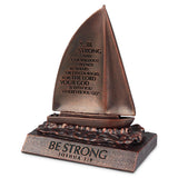 SCULPTURE OF FAITH BE STRONG BOAT 5.25