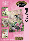 Boxed Cards: Get Well, Hummingbirds - KJV