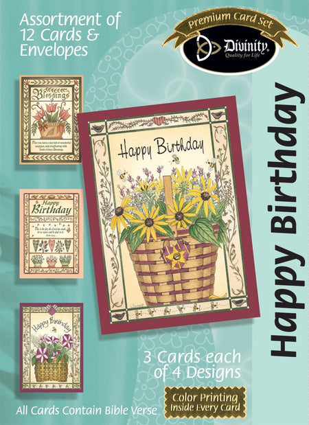 Boxed Cards: Birthday For Him, Canoe, Elk, River and Field Assortment
