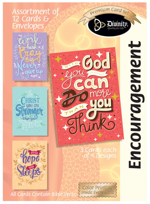 Boxed Cards: Encouragement, Trendy Wording