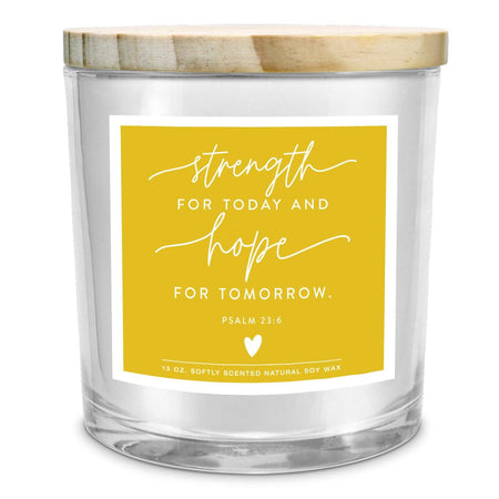 SOY CANDLE TRUSTING GOD MEANS PEACE 13OZ