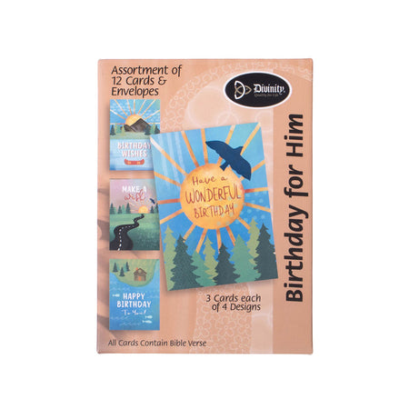 Boxed Greeting Cards: 12CT Sympathy - Peach Flowers