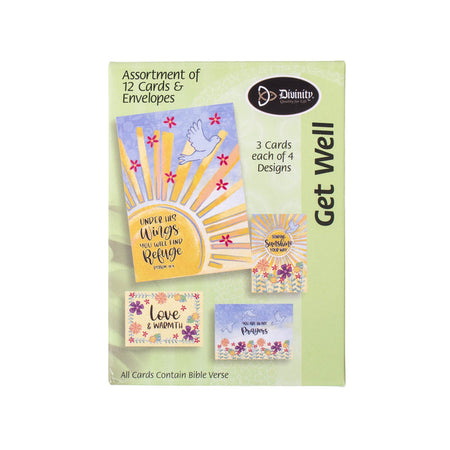 Boxed Greeting Cards: 12CT Sympathy - Peach Flowers