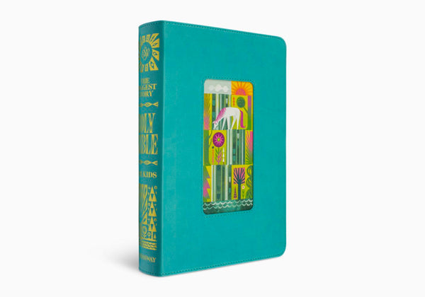 ESV The Biggest Story Holy Bible for Kids Teal, Waterfall Design