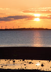 Blank Card - Sunset/Barrow Wind Farm  (Order in 6)