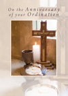Anniversary of Ordination Card - Cross With Elements  (Order in 6)