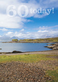 Age 60 Card - Skye Beach  (Order in 6)