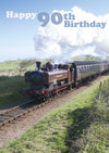 Age 90 Card - Steam Train  (Order in 6)
