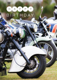 Birthday Card - Motorbike Line Up  (Order in 6)