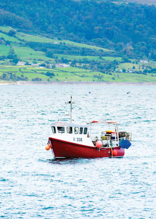 Blank Card - Sea Fishing Boat  (Order in 6)