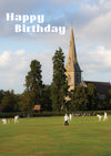 Birthday Card - Village Cricket Scene  (Order in 6)
