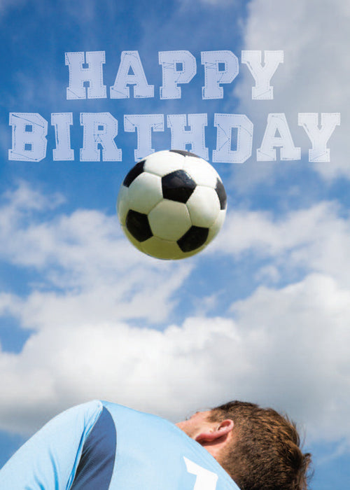 Birthday Card - Football Header  (Order in 6)