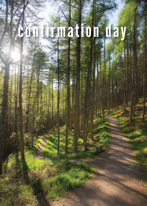 Confirmation Card - Woodland Pathway  (Order in 6)