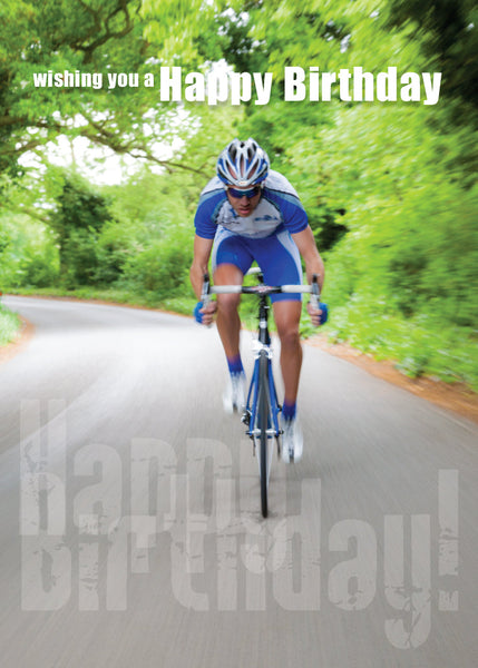 Birthday Card - Road Cyclist  (Order in 6)