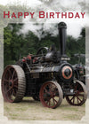 Birthday Card - Traction Engine  (Order in 6)