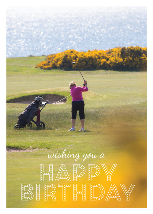 Birthday Card - Golf At Fortrose  (Order in 6)