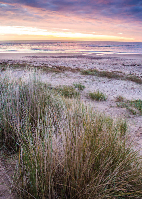 Blank Card - Beach At Alnmouth  (Order in 6)