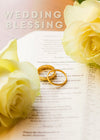 Wedding Day Card - Rings Roses And Bible  (Order in 6)