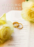 Wedding Day Card - Rings Roses And Bible  (Order in 6)