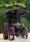 Birthday Card - Traction Engine  (Order in 6)