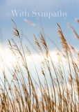 Sympathy Card - Evening Grasses  (Order in 6)