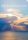 Baptism Card - Evening Sea Scene  (Order in 6)